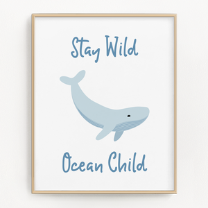 Ocean themed nursery wall art