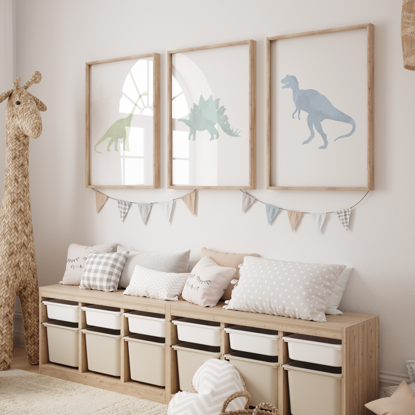 Dinosaur pictures in nursery