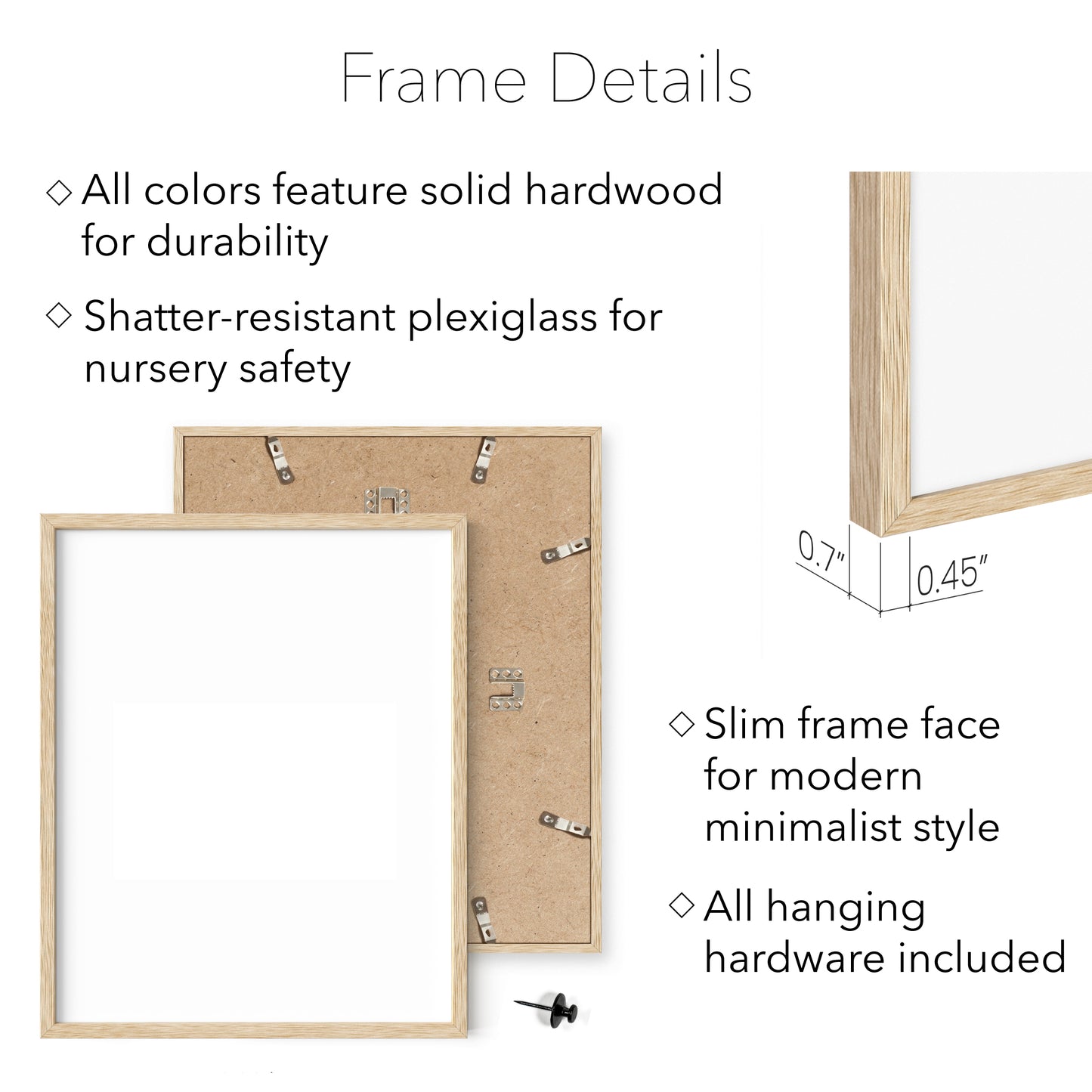 Frame details and features