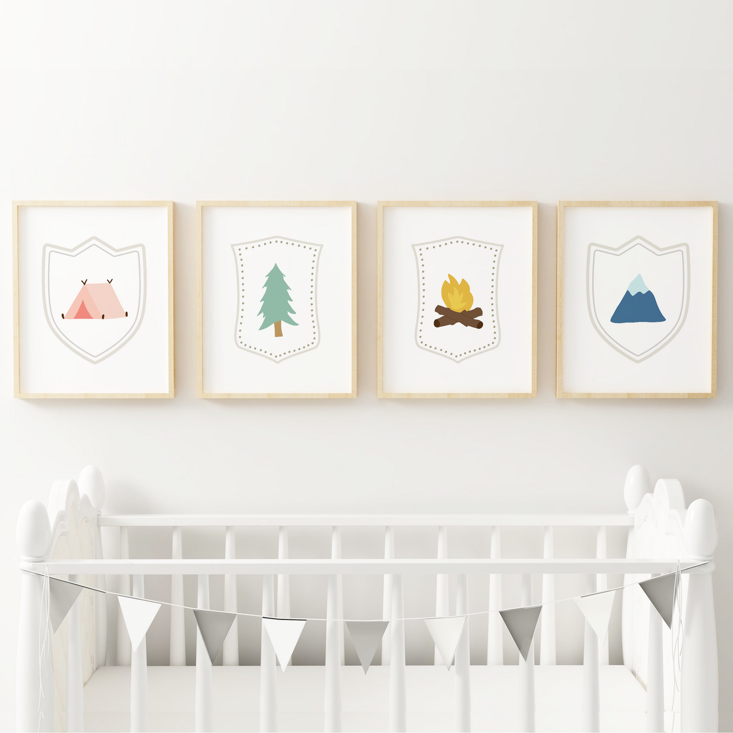 Adventure Badge Art Prints (Set of 4)