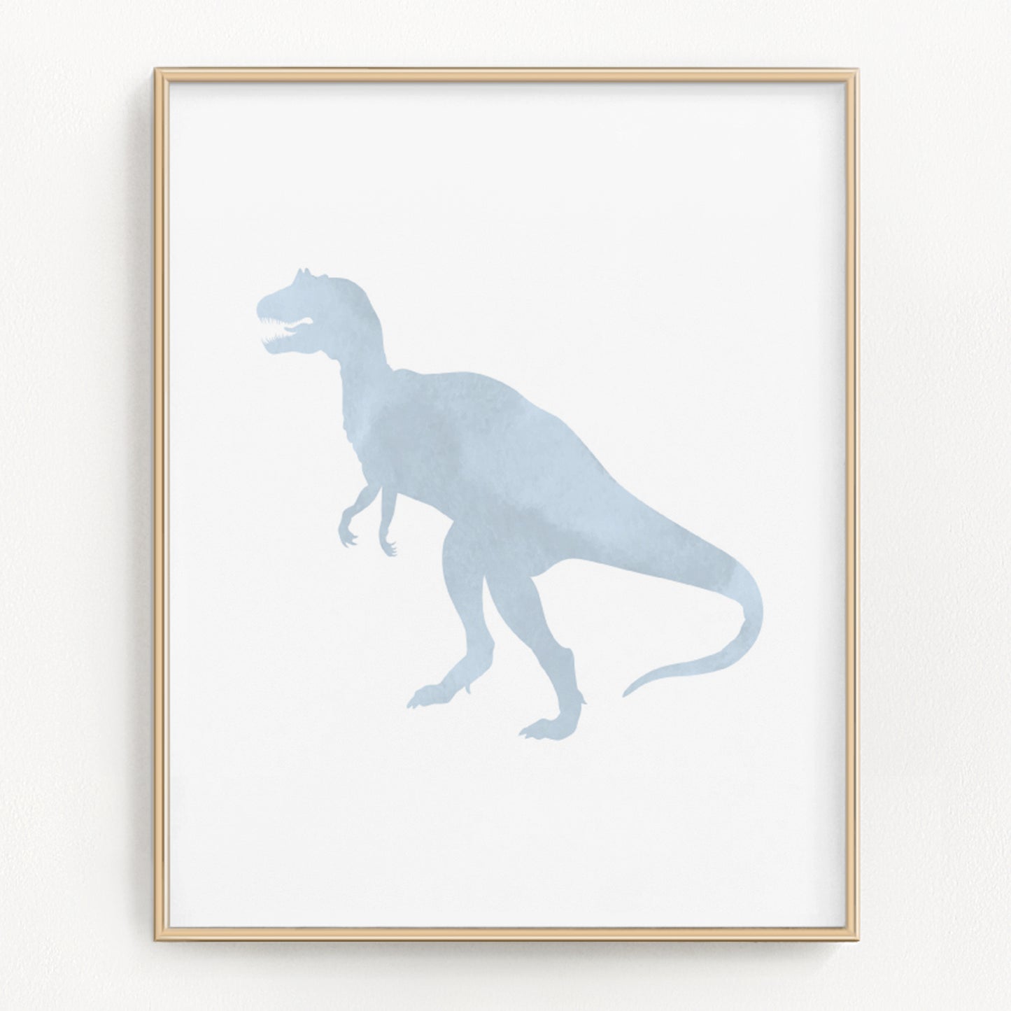Blue T-Rex art print
