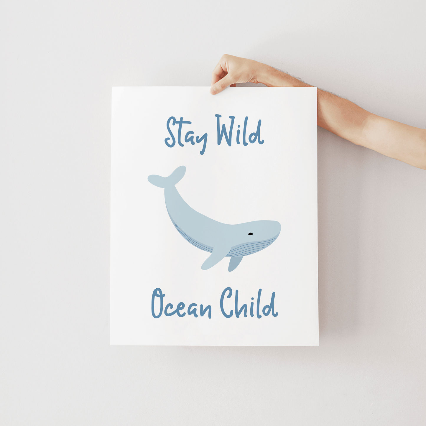 Stay Wild Whale Art Print
