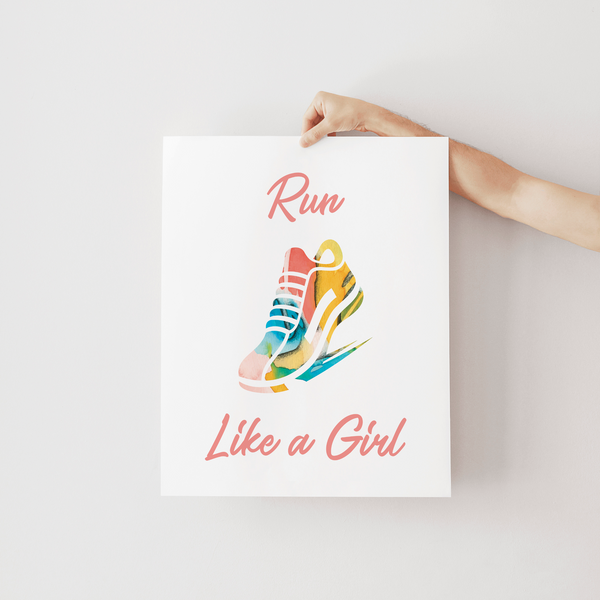 Run Like A Girl Art Print