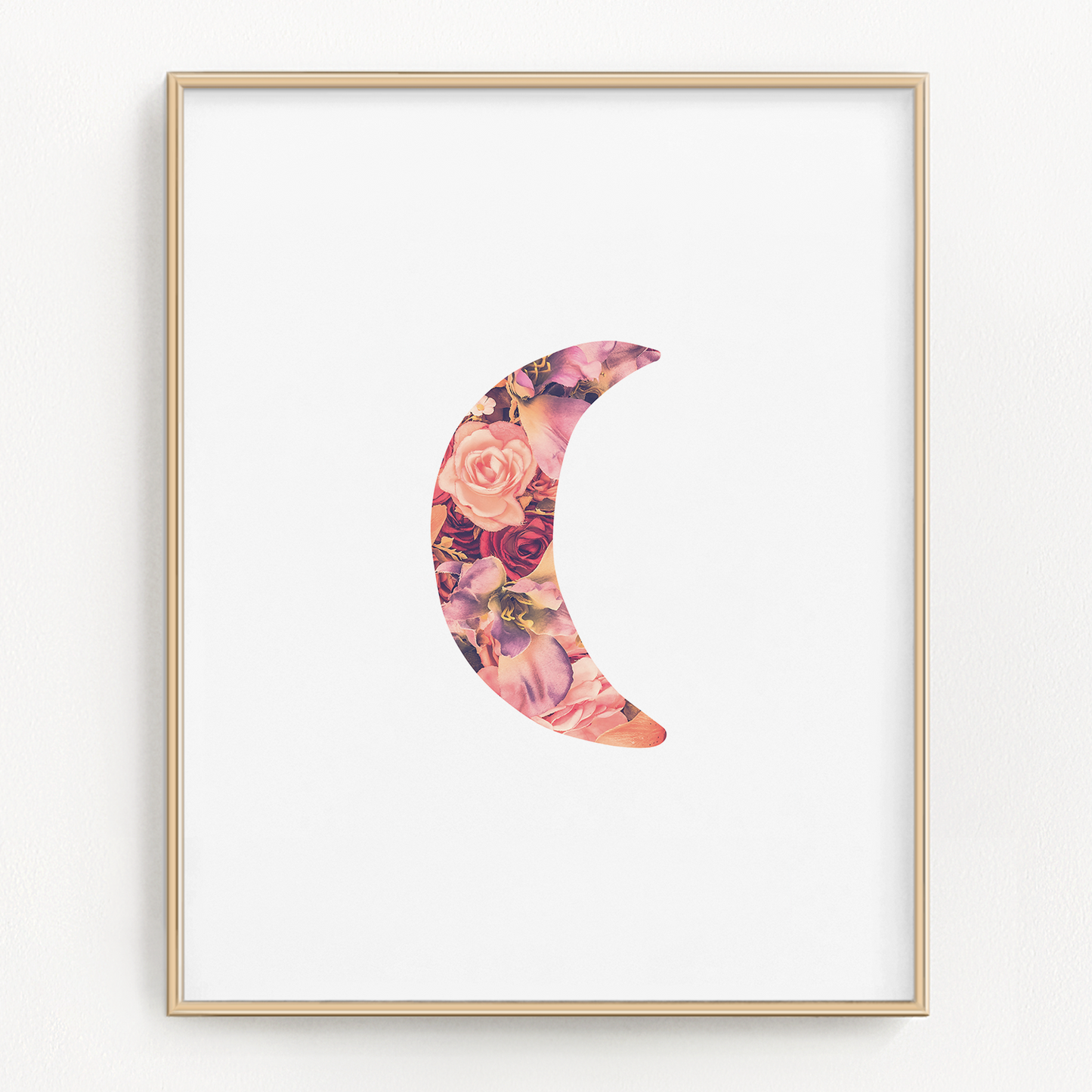 Floral Space Art Prints (Set of 4)