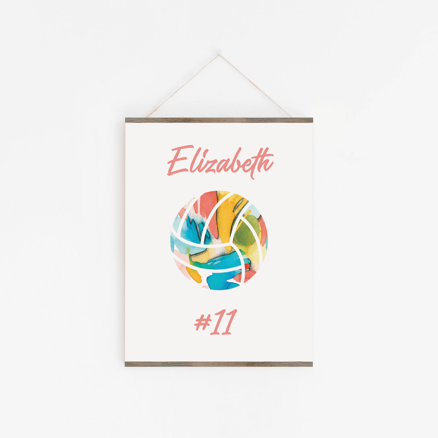 Personalized Volleyball Art Print