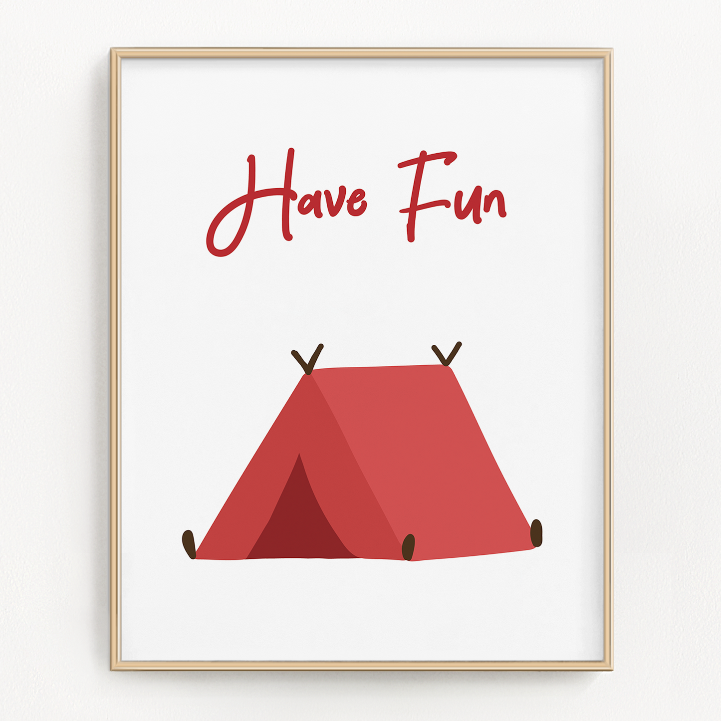 Great Outdoors Art Prints - Red (Set of 6)