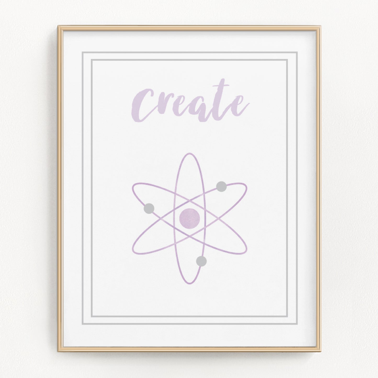 Watercolor Science Art Prints (Set of 4)