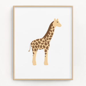 giraffe art print