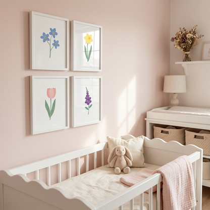 Wildflower Art Prints (Set of 4)