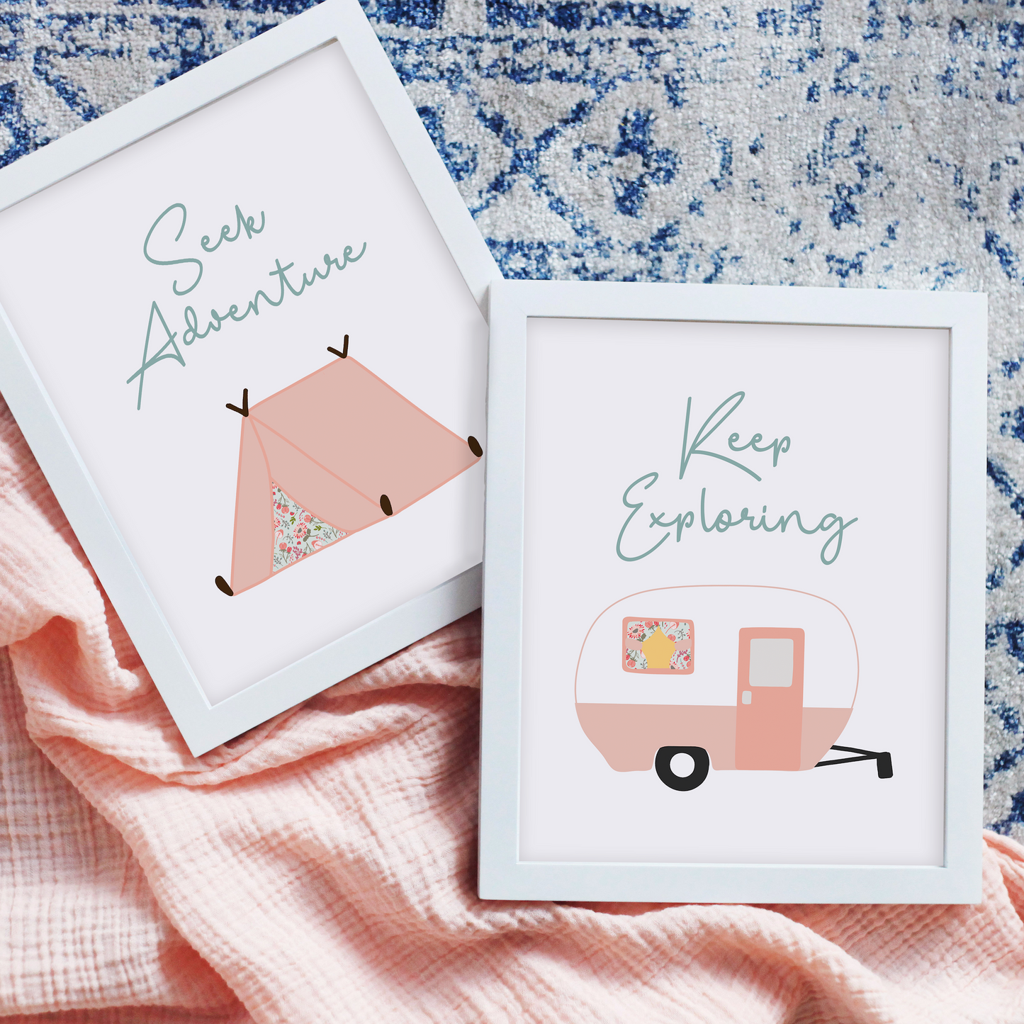 Explore and Adventure Art Prints (Set of 2)