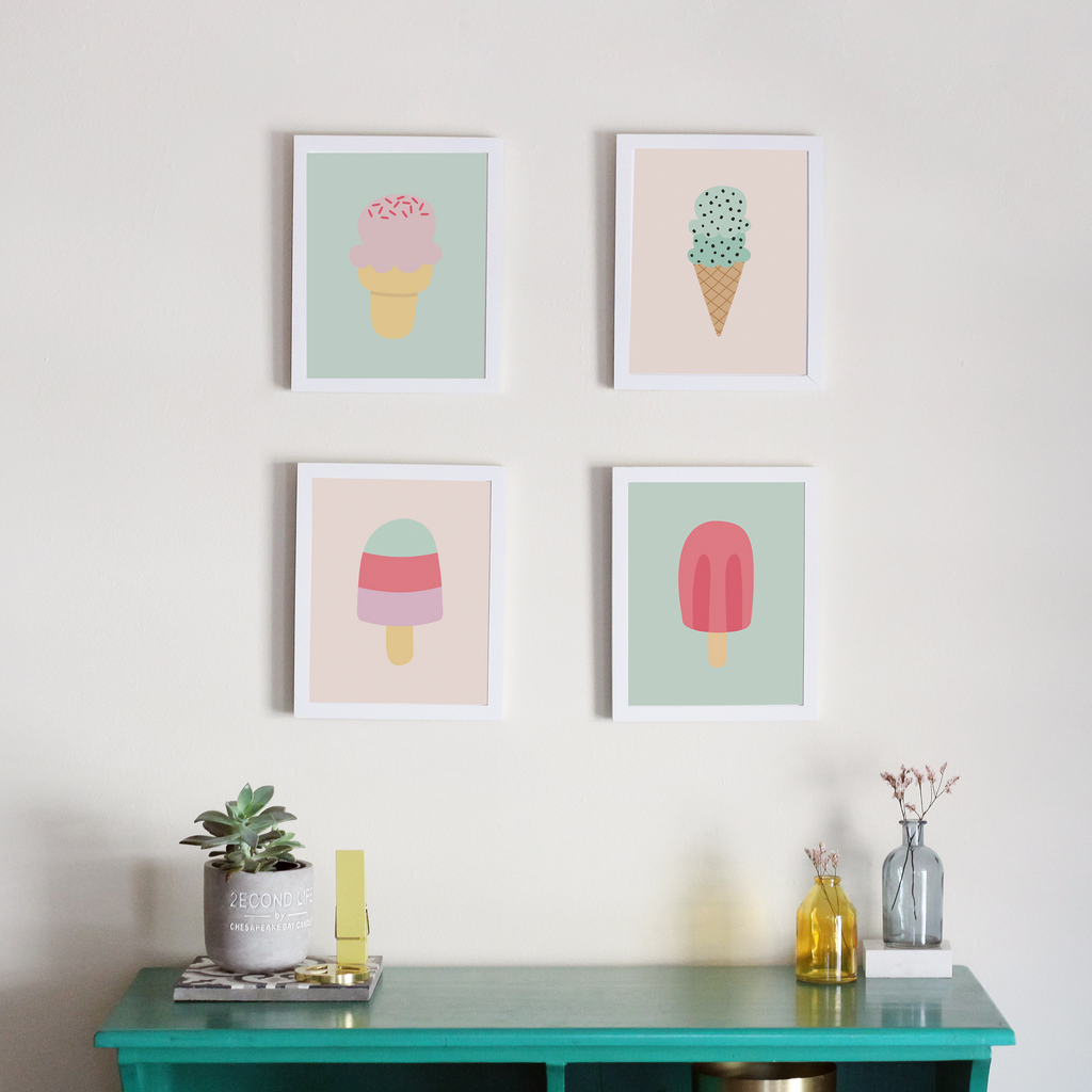 Popsicle Wall Art, Pop Art Sculptures, Kitchen Decor, Nursery Art, Tee –  Brahe-Home-Design