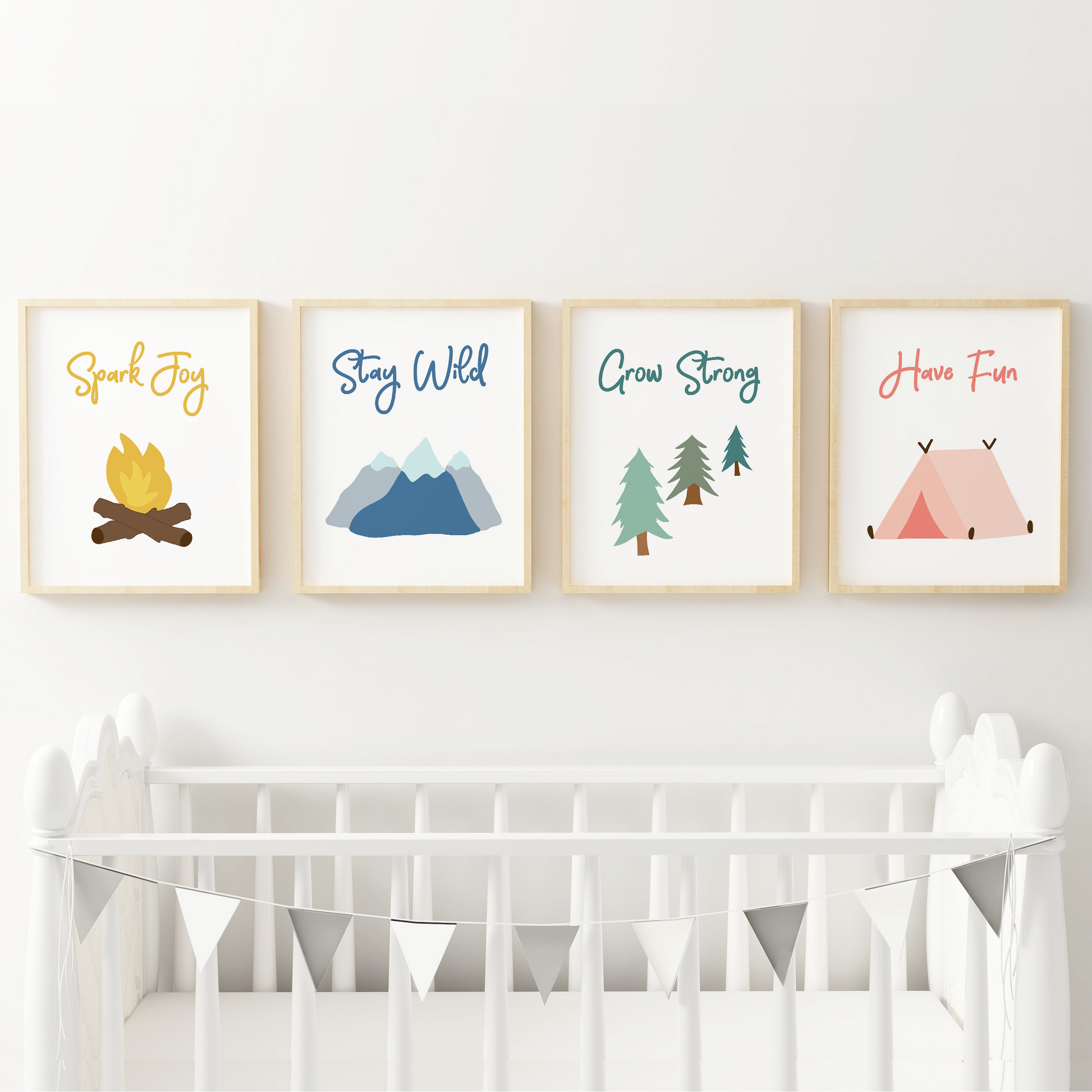 Frames Nursery Wall Ideas For Above The Crib Outdoorsy Nursery