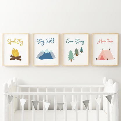 Great Outdoors Art Prints (Set of 4)