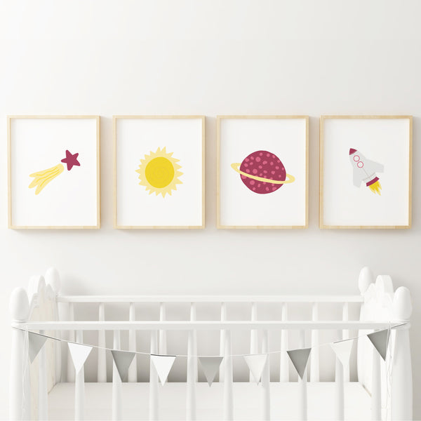 Explore the Universe Art Prints (Set of 4)