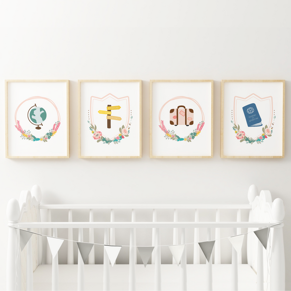 Wanderlust Art Prints (Set of 4)