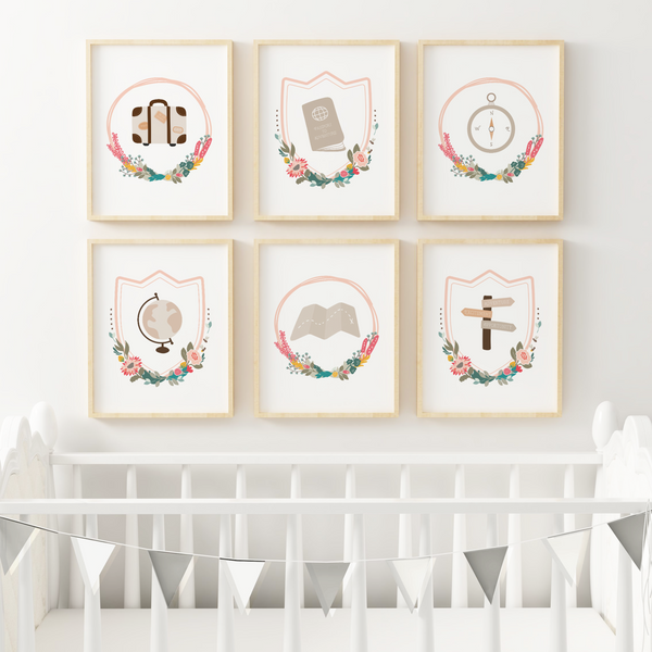 Wanderlust Art Prints (Set of 6)