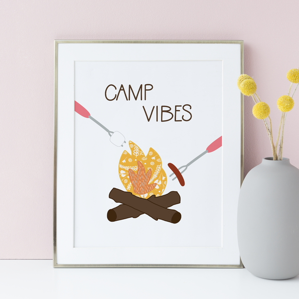 Camp Vibes Art Print