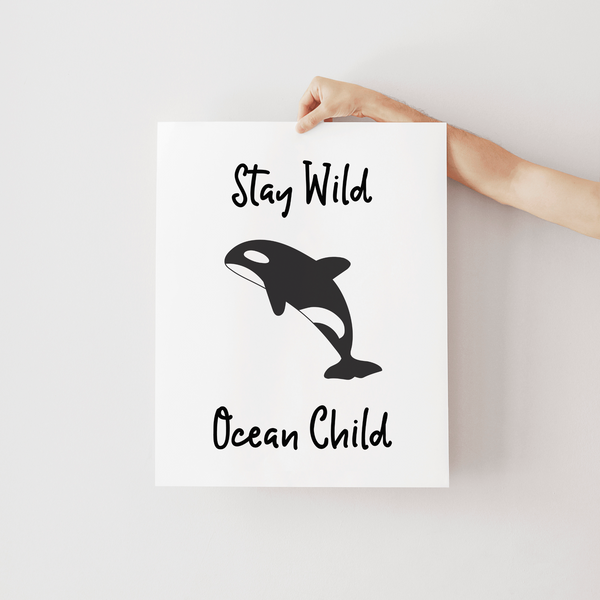 Ocean Child Orca Art Print