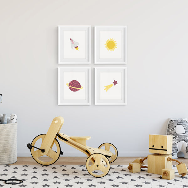 Explore the Universe Art Prints (Set of 4)