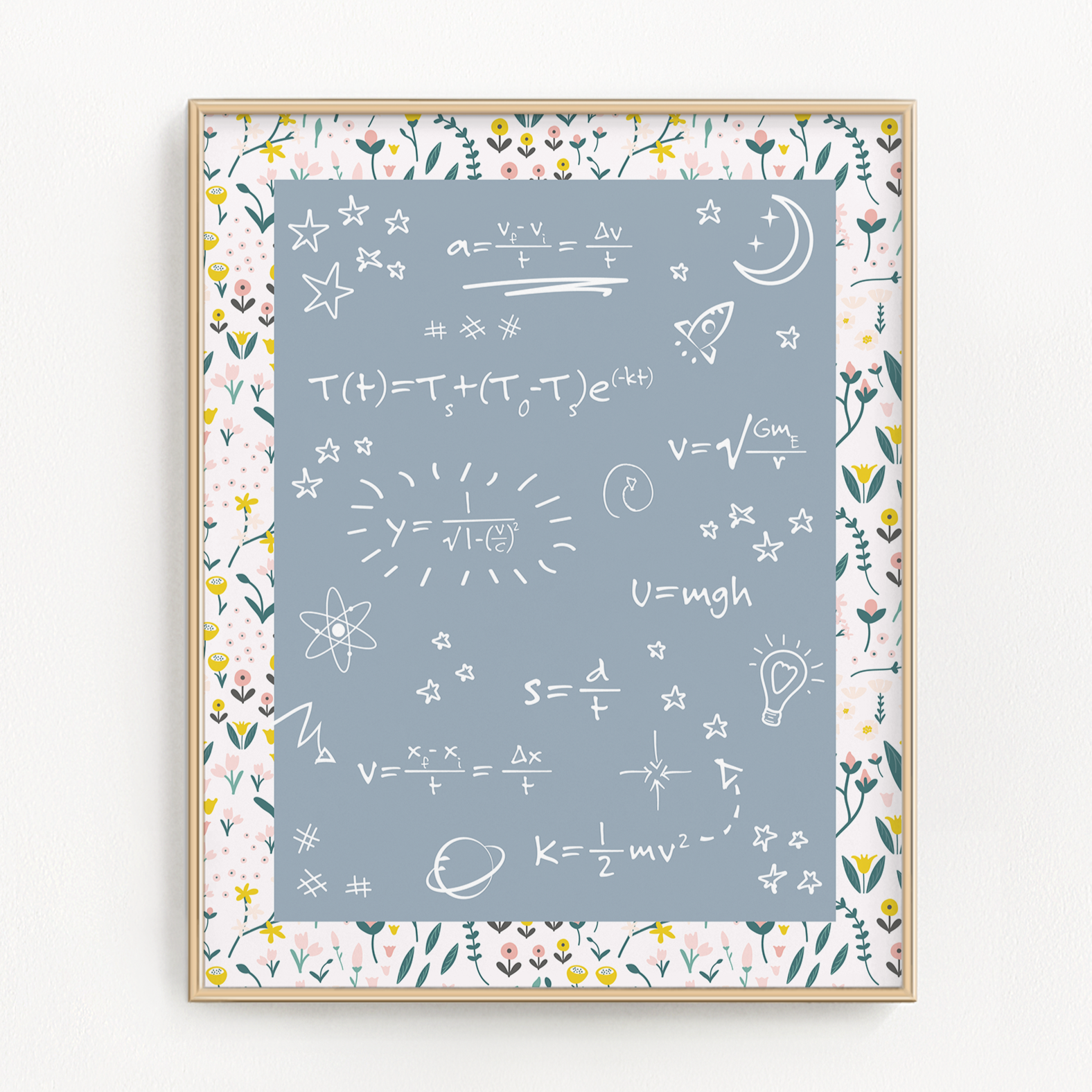 Floral Formulas Art Print