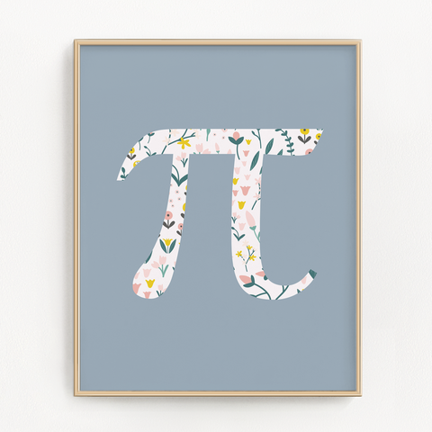 Pi Math Art Print