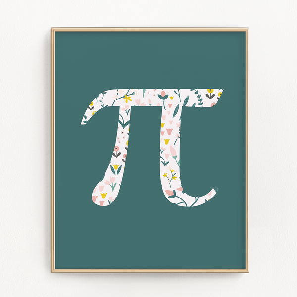 Pi Math Art Print