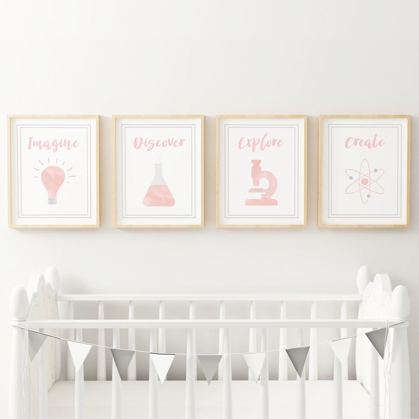 Watercolor Science Art Prints (Set of 4)
