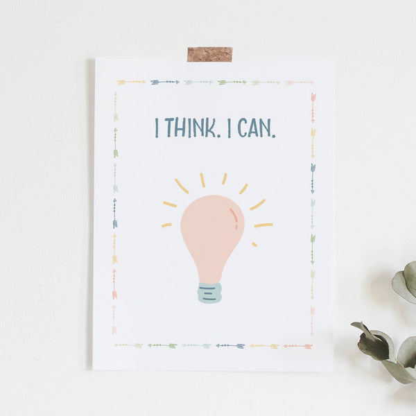 I Think. I Can. Art Print