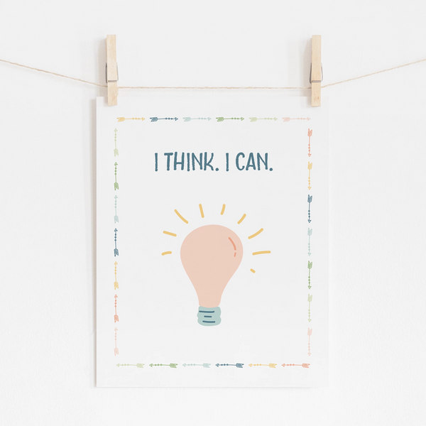 I Think. I Can. Art Print
