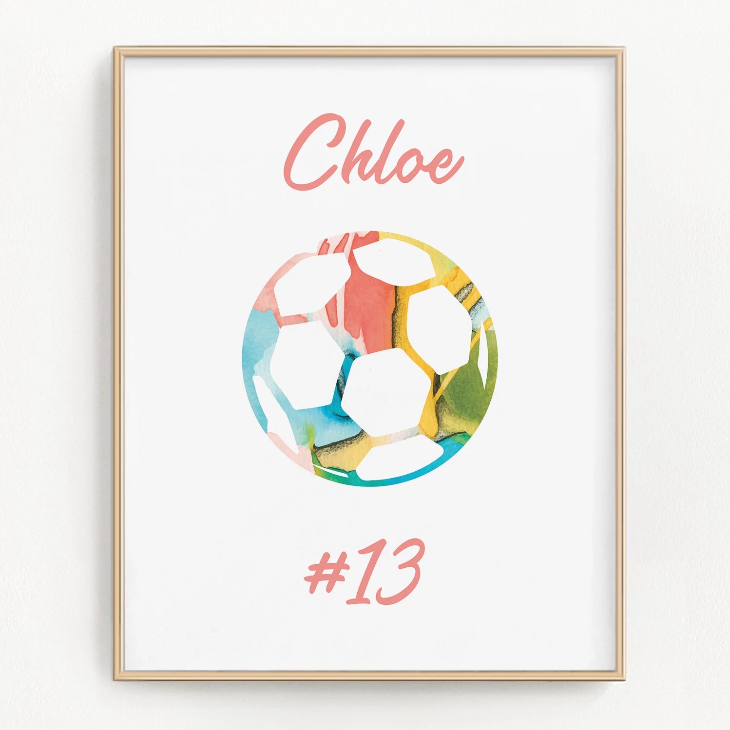 Personalized Soccer Art Print