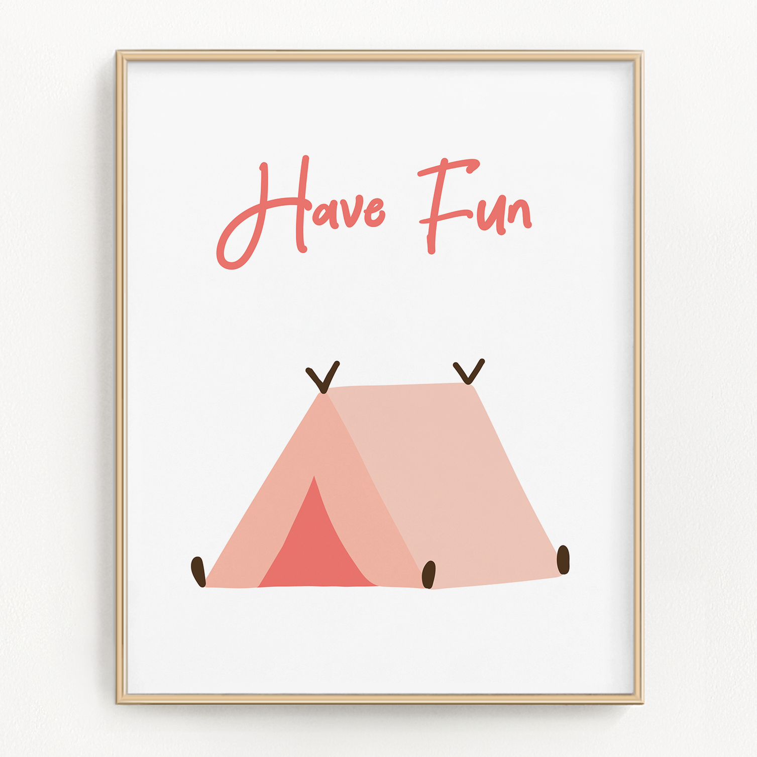 tent artwork Camping nursery decor, Kids bedroom wall art