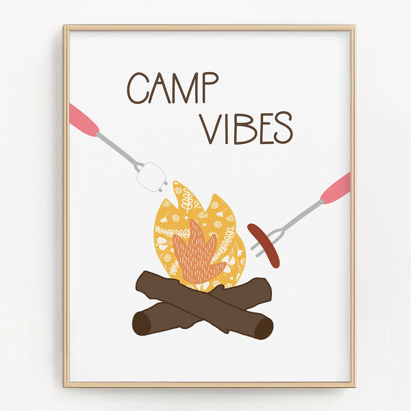Camp Vibes Art Print