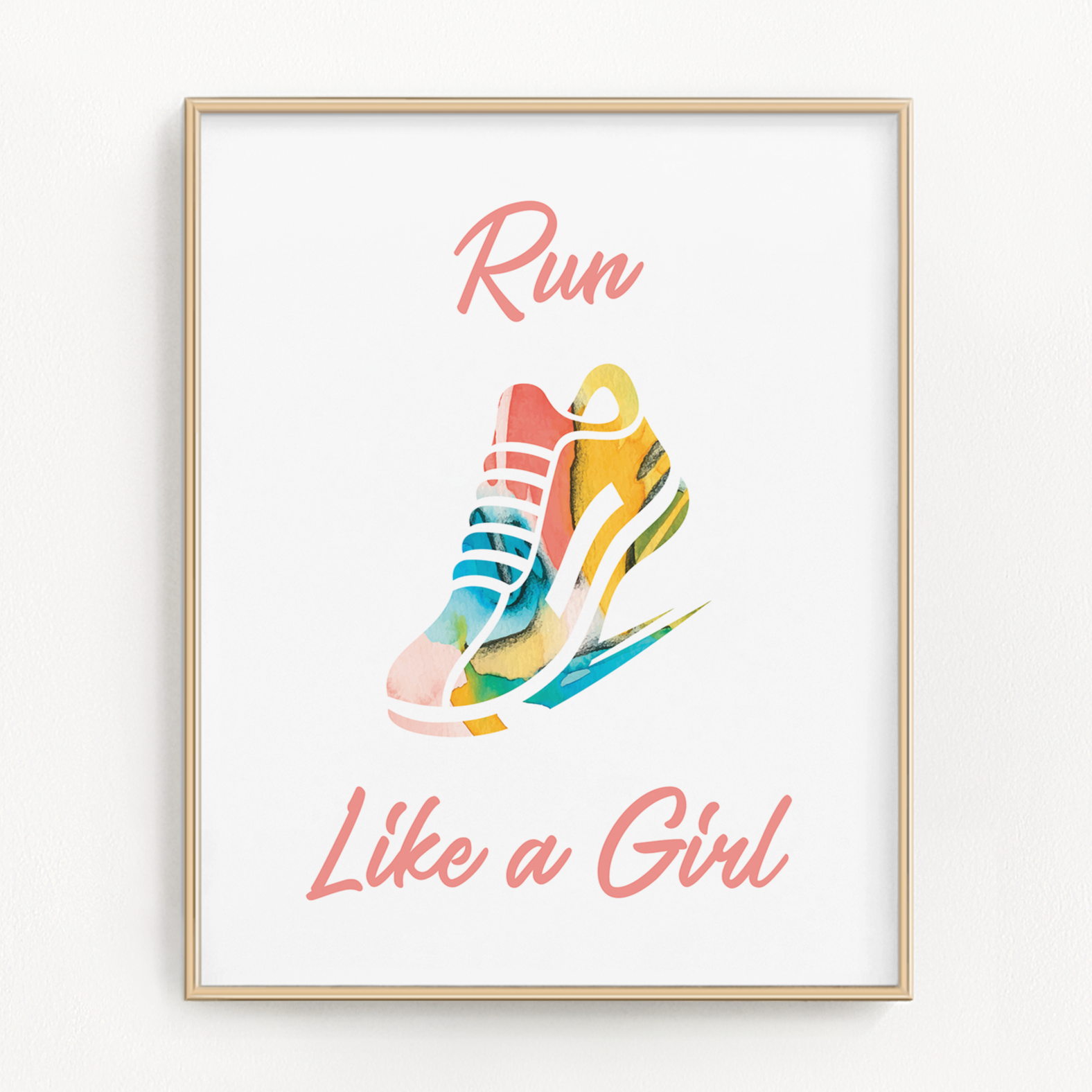 Run Like A Girl Art Print