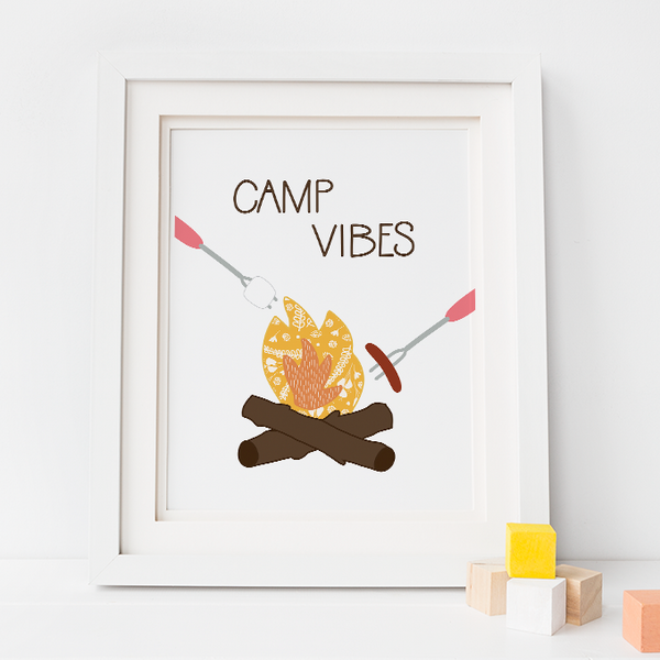 Camp Vibes Art Print