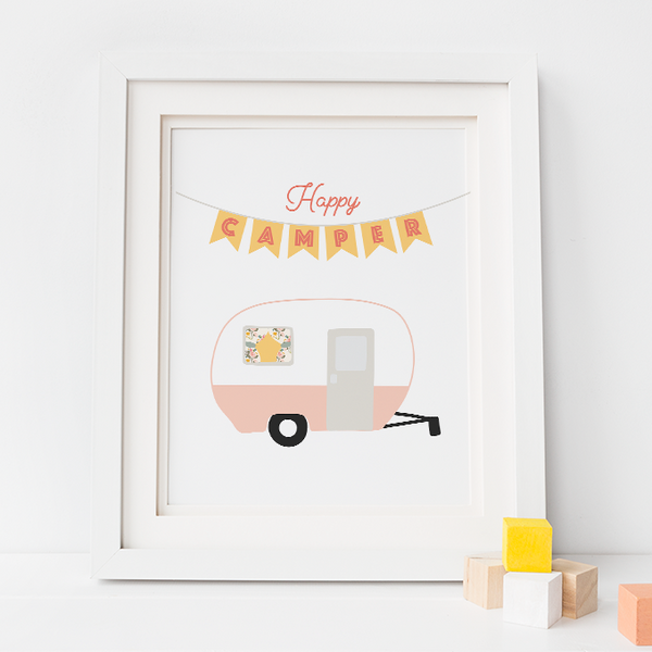 Happy Camper Art Print
