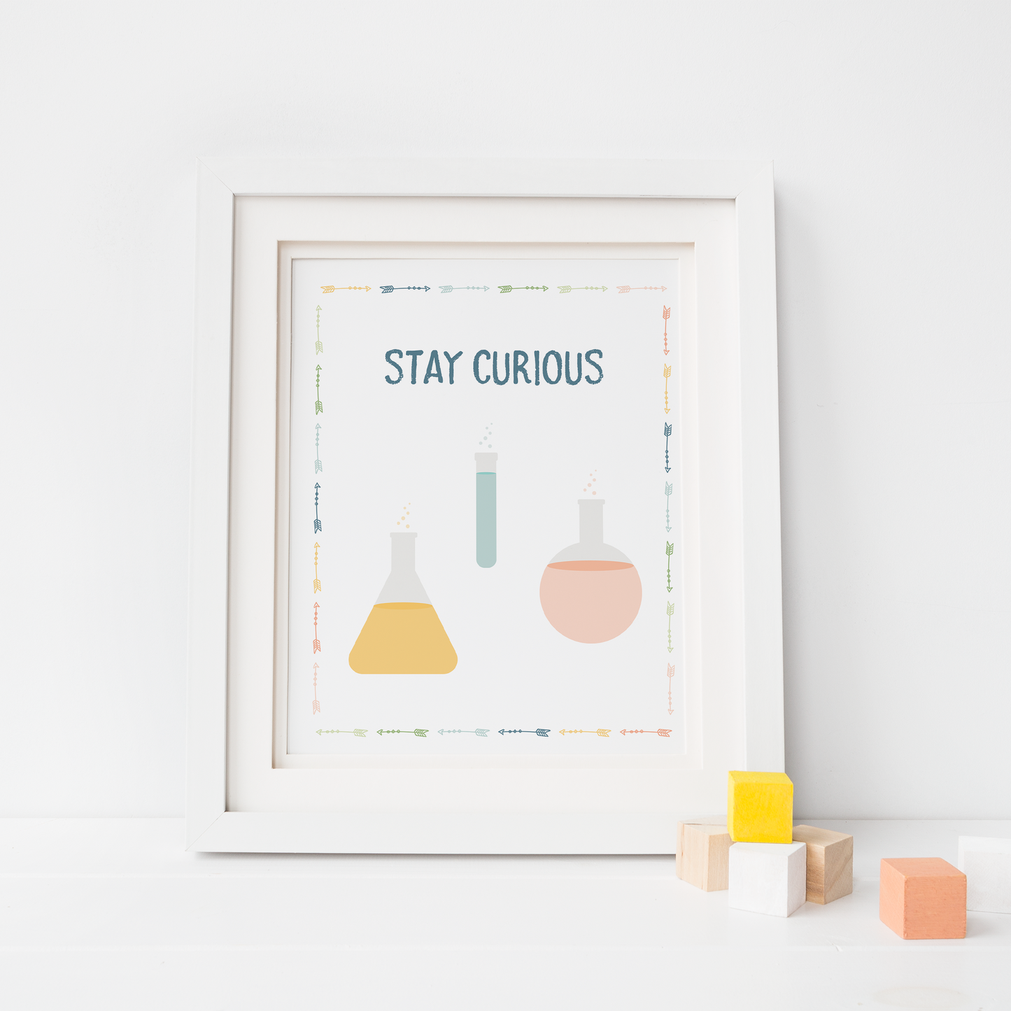 Pastel Science Art Prints (Set of 2)