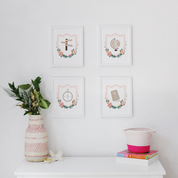 Wanderlust Art Prints (Set of 4)