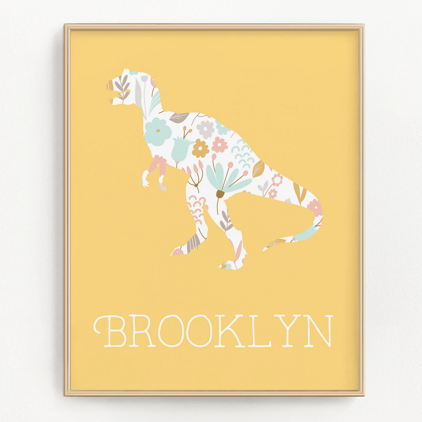 Personalized T-Rex Art Print