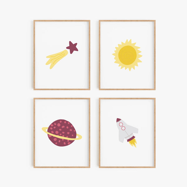 Explore the Universe Art Prints (Set of 4)