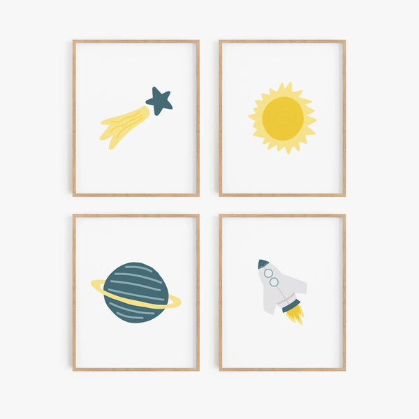 Explore the Universe Art Prints (Set of 4)