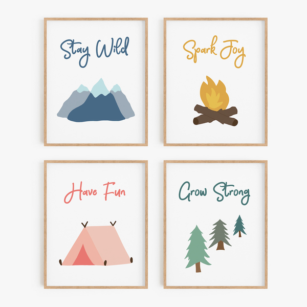 Great Outdoors Art Prints (Set of 4)