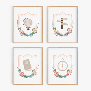 Wanderlust Art Prints (Set of 4)