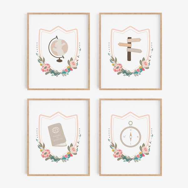 Wanderlust Art Prints (Set of 4)